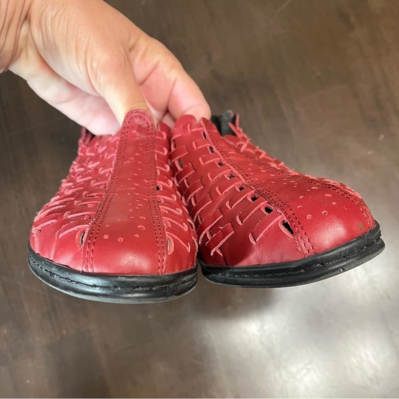 Rieker Red Woven Slingback Loafers Women’s EU 40 US 9 - Picture 8 of 10